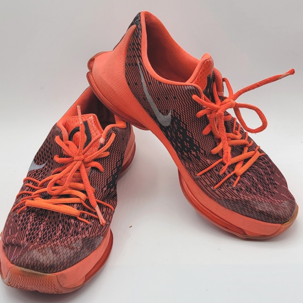 Nike‎ Big Kids KD 8 Bright Crimson/Black Basketball Shoe Size 7Y #1294